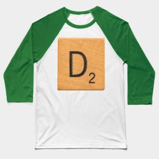 Scrabble Tile 'D' Baseball T-Shirt